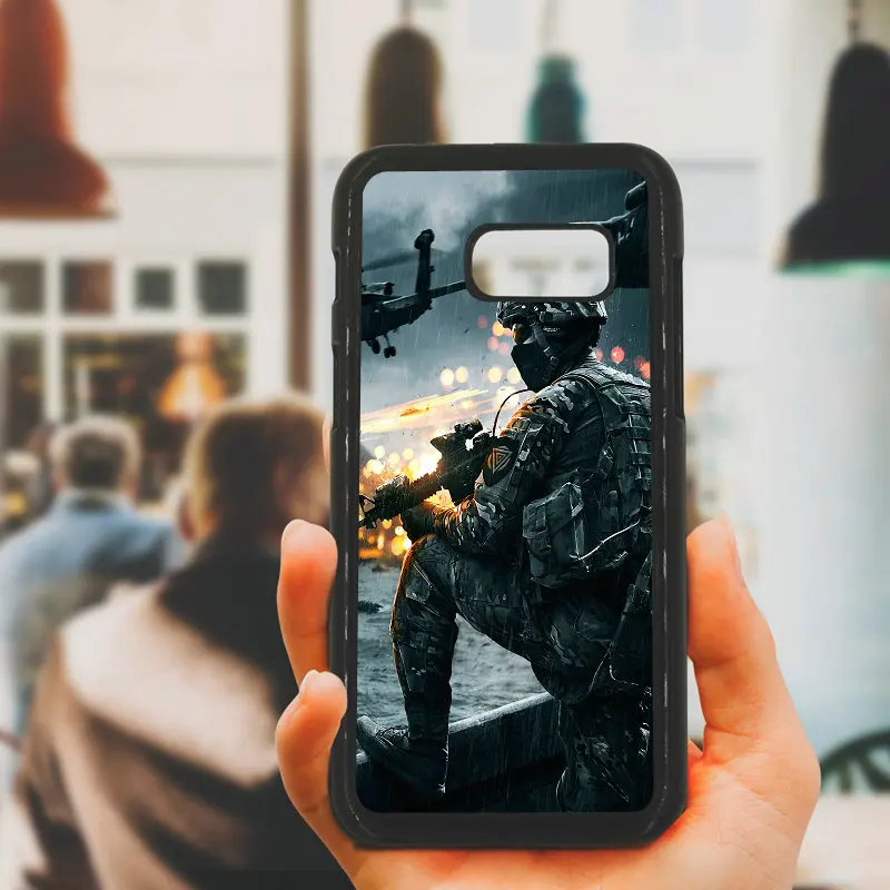 For Samsung Galaxy A3 A5 A7 A8 2015 2016 2017 2018 Note 8 5 3 2 Shell Army Fan Weapons Guns Phone Cases Hard PC Plastic Cover |