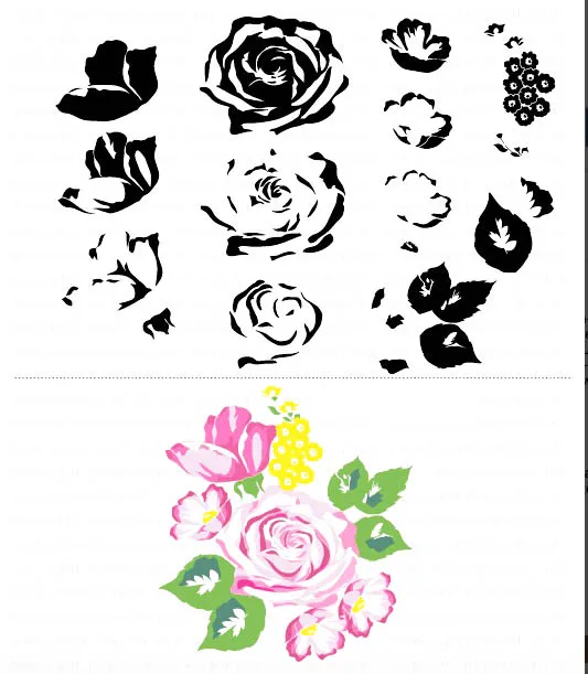 Flower Transparent Clear Stamp / Silicone Seals for DIY scrapbooking photo album/Card Making | Канцтовары для офиса и дома