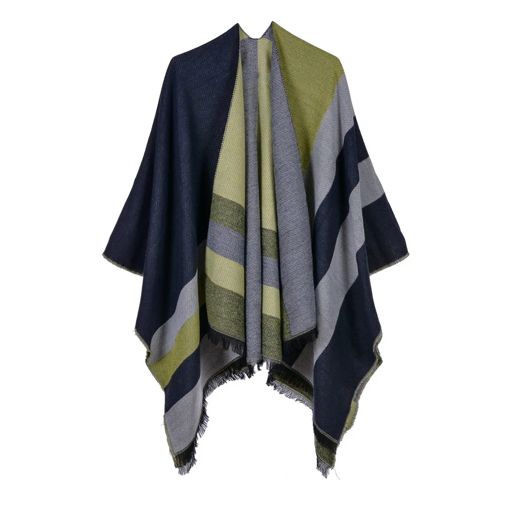 Женская верхняя одежда зимние шарфы Осеннее кашемировое одеяло пончо Дамская