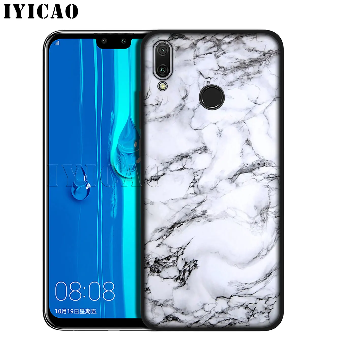 IYICAO розовый мрамор Новинка Fundas Мягкий силиконовый чехол для телефона Huawei Mate 30 20 10