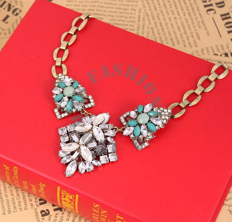 Ожерелье 2015 лучшие подвесные ретро стиль покрытием стекло посадки