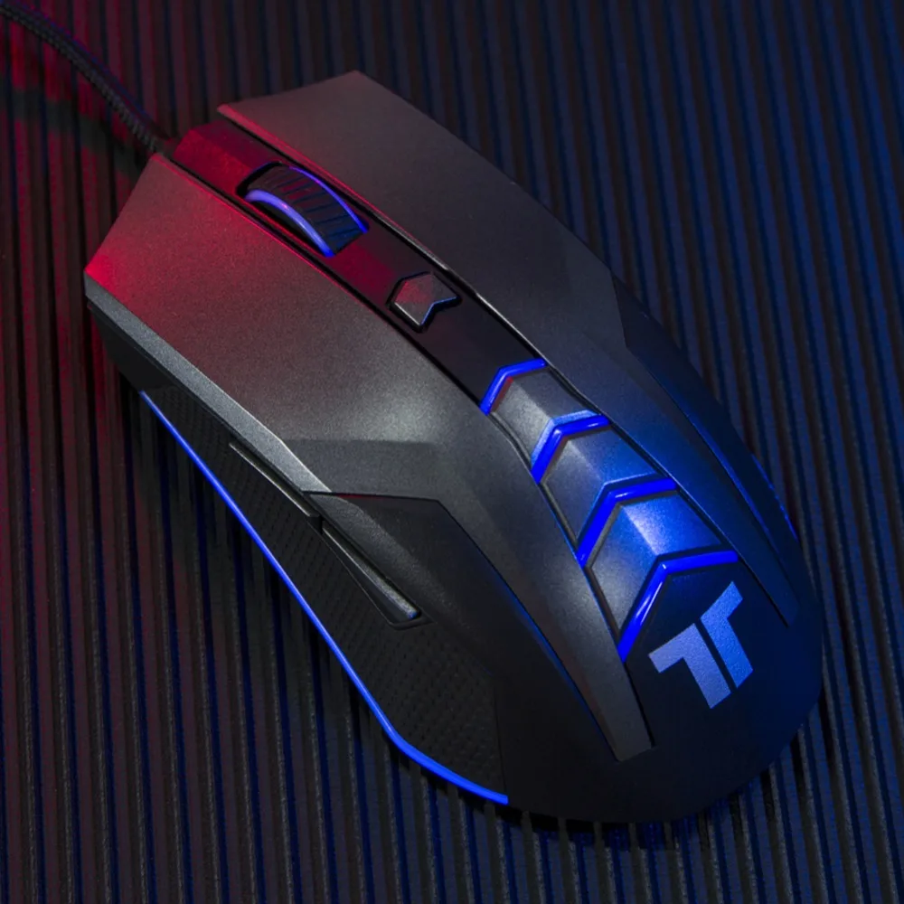TRITTON TM300 7200 точек/дюйм дыхательный свет эргономичная игра USB компьютерные мыши RGB