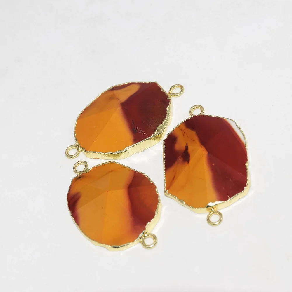 Желтый драгоценный камень Нерегулярные Ожерелье Разъем для ювелирные изделия