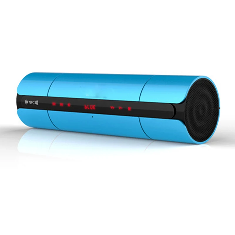 Беспроводной стерео портативный Bluetooth динамик с басами FM радио TF карта USB музыка Aux аудио Саундбар домашний кинотеатр Бумбокс xiom - Цвет: Синий