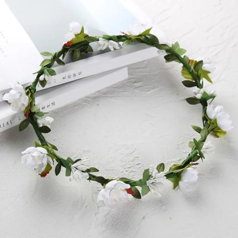 10 цветов праздничная Свадебная повязка венок для подружки невесты милая