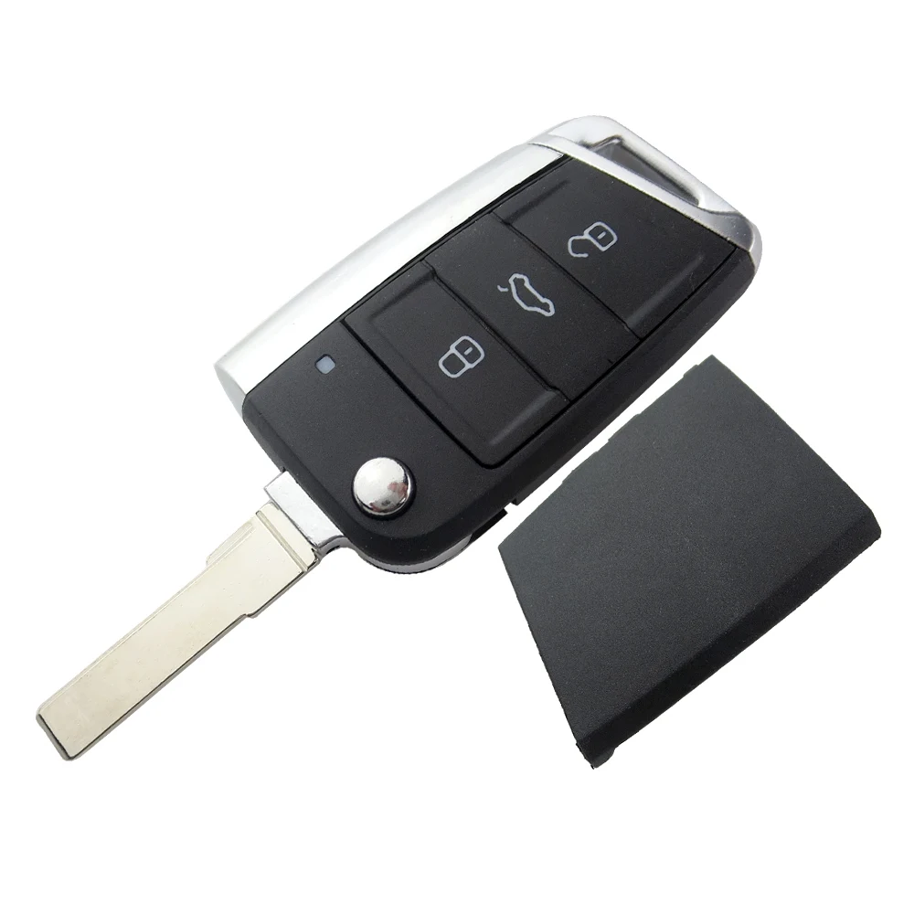 Keyecu 3 кнопочный модифицированный складной флип-чехол для VW Golf 7 GTI MK7 Skoda Octavia A7 Seat |