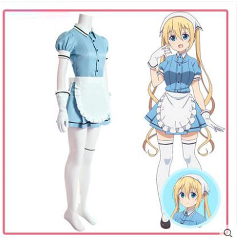 Высокое качество аниме Blend S Хината Kaho rolecos карнавальный костюм женский фартук