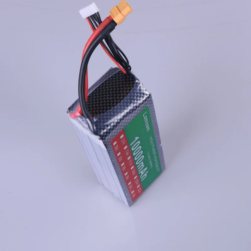 

Lamsam high Capacity 1pcs Rc Lipo Battery 6S/4s/3s 22.2V 10000MAH 30C-60C XT60 Plug For RC Helicopter Quadcopter FPV Drone UAV