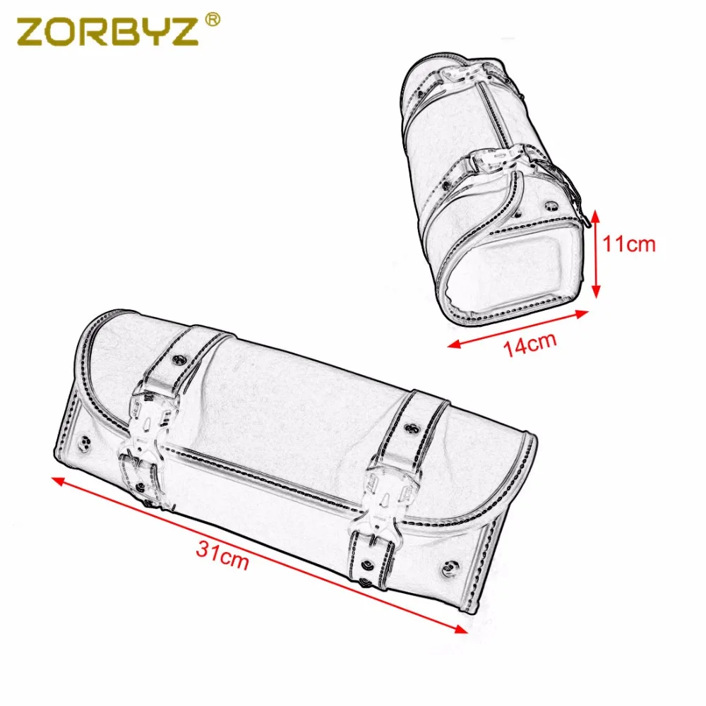 ZORBYZ 1 шт. Мотоцикл ATV Скутер из искусственной кожи винтажная сумка для сиденья
