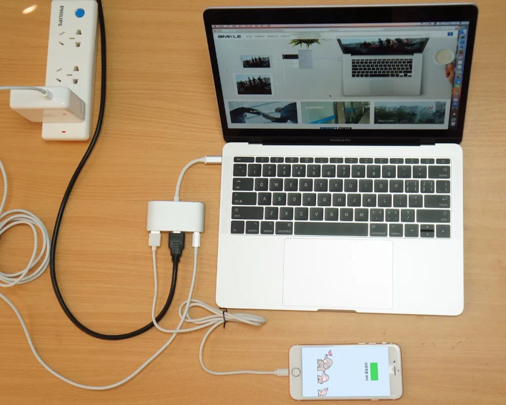 JZYuan USB C 3,1 к HDMI 4 к цифровой AV многопортовый адаптер USB 3,0 Тип C PD концентратор адаптер конвертер для Macbook хромированная книга