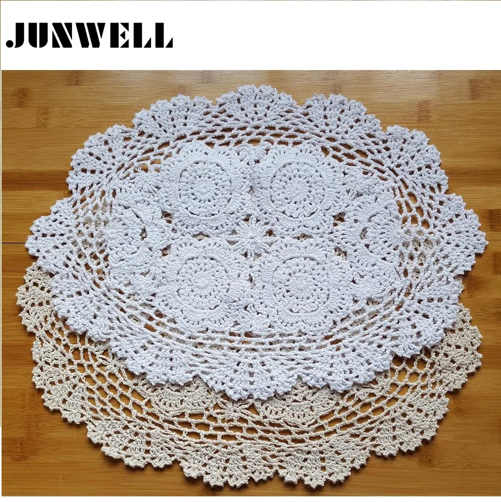 Разноцветные винтажные Вязаные Салфетки ручной работы 30 х45 см подставки для