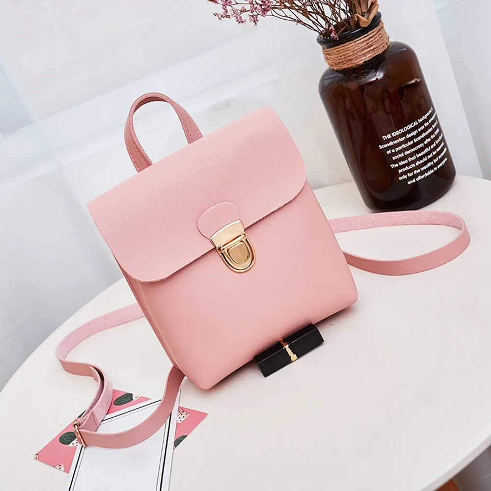 Женский кожаный рюкзак черный Bolsas Mochila Feminina школьный для девочек дорожная сумка