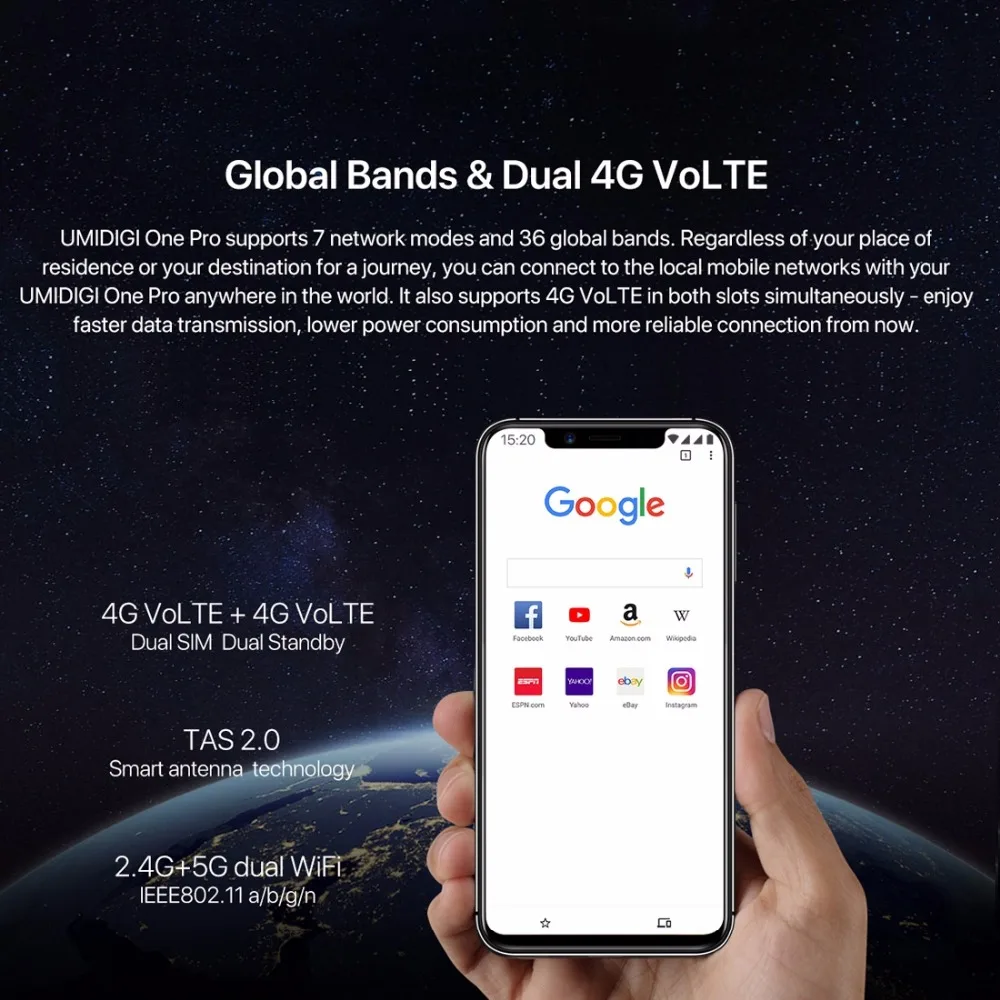 UMIDIGI один глобальный версии 5 9 &quotfullsurface мобильного телефона Android 8 1 P23 Octa Core 4 ГБ 32