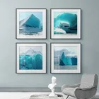 Скандинавский HD морской пейзаж Айсберг синий океан холст живопись плакаты печать современный декор настенное искусство картины для гостиной спальни коридора
