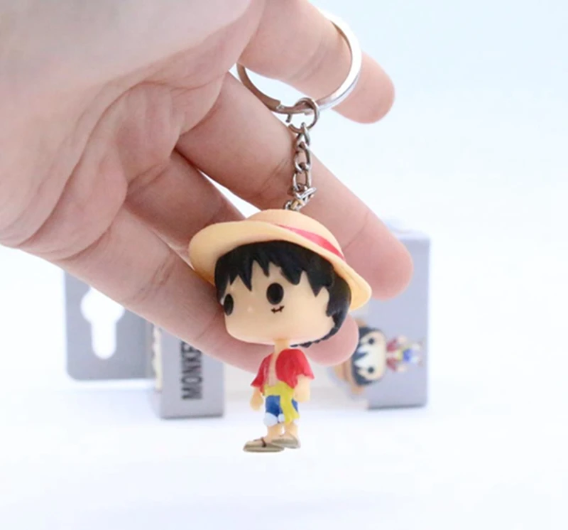 Аниме one piece Trafalgar Law Monkey D Luffy милый брелок для ключей Kwaii виниловые фигурки Коллекция Модель игрушки
