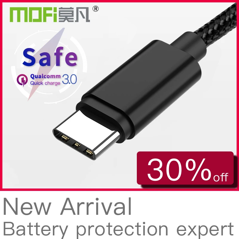 MOFI USB Type C кабель безопасности для Xiaomi mi 8 Pro Se Lite кабели быстрой зарядки и передачи