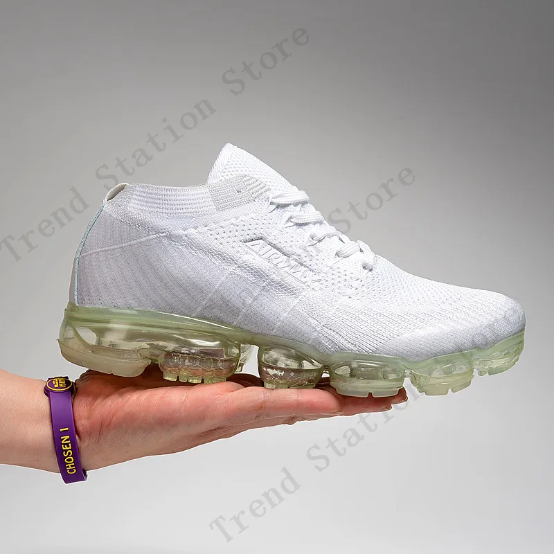 Женские кроссовки мужские Air Vapormax_2.0 обувь высокого качества с воздушной подушкой обувь для спорта на открытом воздухе спортивные кроссовки белый черный