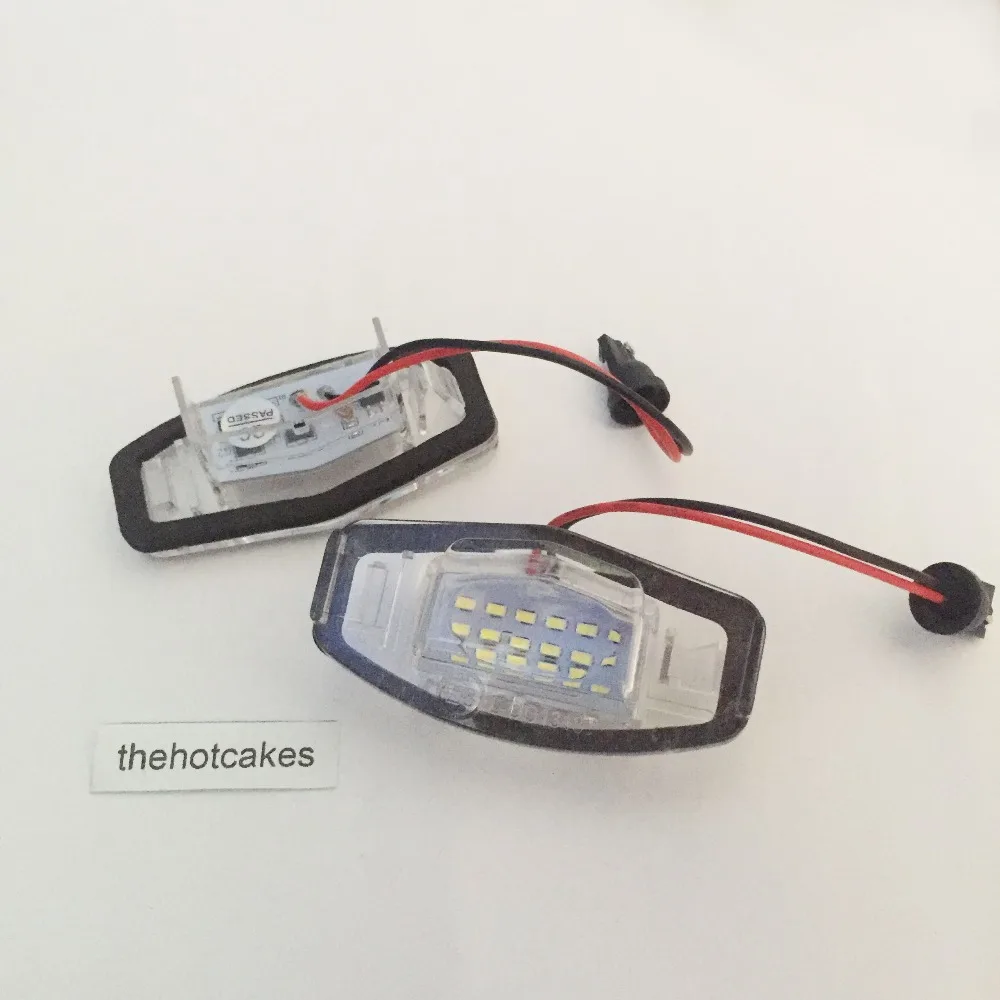 Thehotcake 2 шт. Canbus без ошибок белый 18SMD светодиодный номерной знак для Honda Accord Civic City
