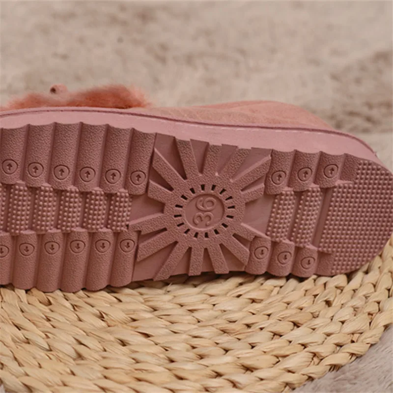 

2020 Warm Slippers Women Winter Shoes Bowtie Plush Inside Loaferes Ladies Indoor Home Slippers Pantuflas Ladies Slip On Shoes