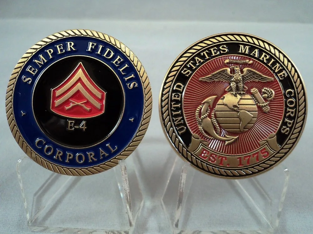 

Custom coins hot sales USMC Challenge Coin Marine United States Corps Military coins High quality metal coins FH810197