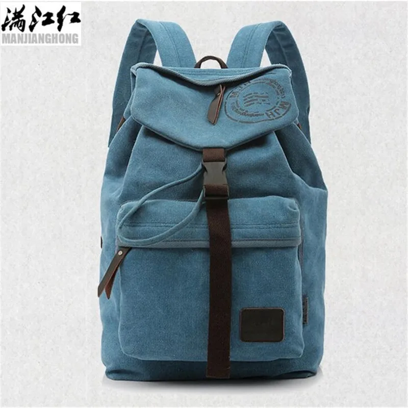 

High Quality Canvas String Cover Unisex Backpack Men Bag Women Fashion Backpack Travel Bag Drawstring Bag mochila