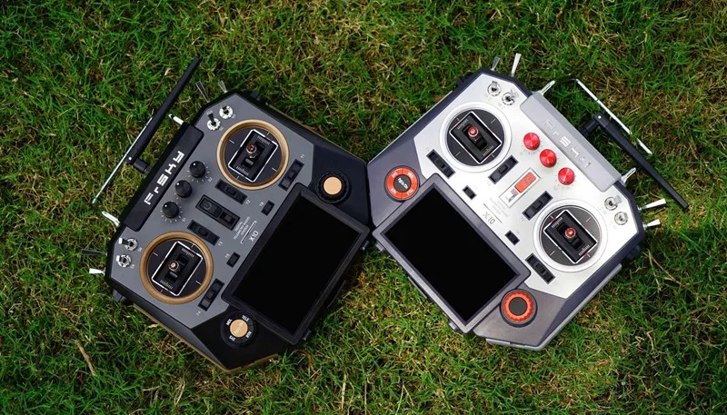 FrSky Horus X10 16 каналов передатчик TX режим дистанционного управления 2 Левая рука дроссельной заслонки серебристого и янтарного цвета для RC квадрокоптера