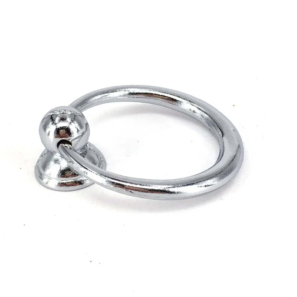 Серебряная ручка кольцо для выдвижного шкафа|silver knobs|cupboard door handlesfurniture ring |