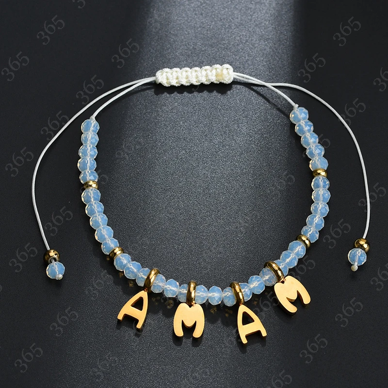 2018 New Arrival Beautiful MAMA Letters Charm Bracelet For Women Acrylic Beads Rope Adjustable Pulseras Mujer Drop Shipping | Украшения и