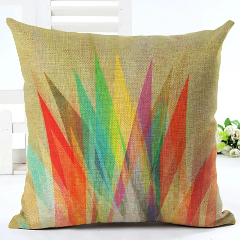 Новый Дизайн Мода Стиль Красочные Полосы Throw Подушка Обложка Home Decor Печатных