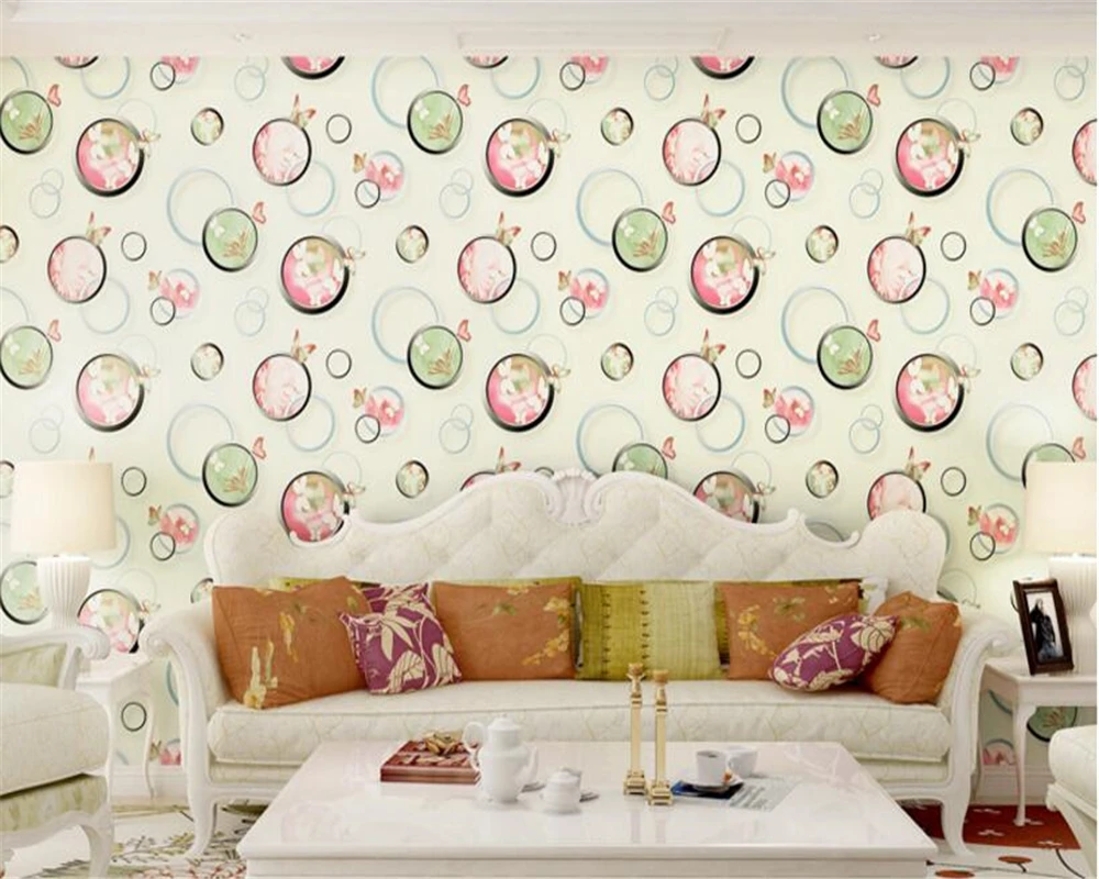 Модные Современные нетканые обои для гостиной спальни дивана 3d обои|3d wallpaper|non woven