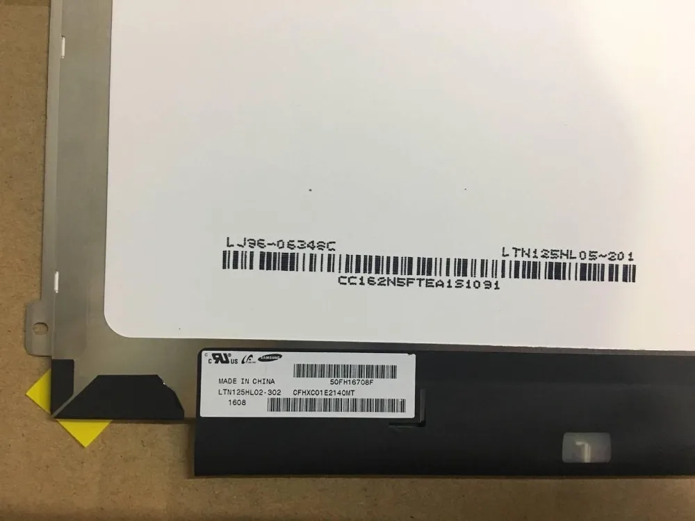 

Матовый IPS-экран LTN125HL02-302 FHD, матричный светодиодный дисплей eDp30, 12,5 дюйма
