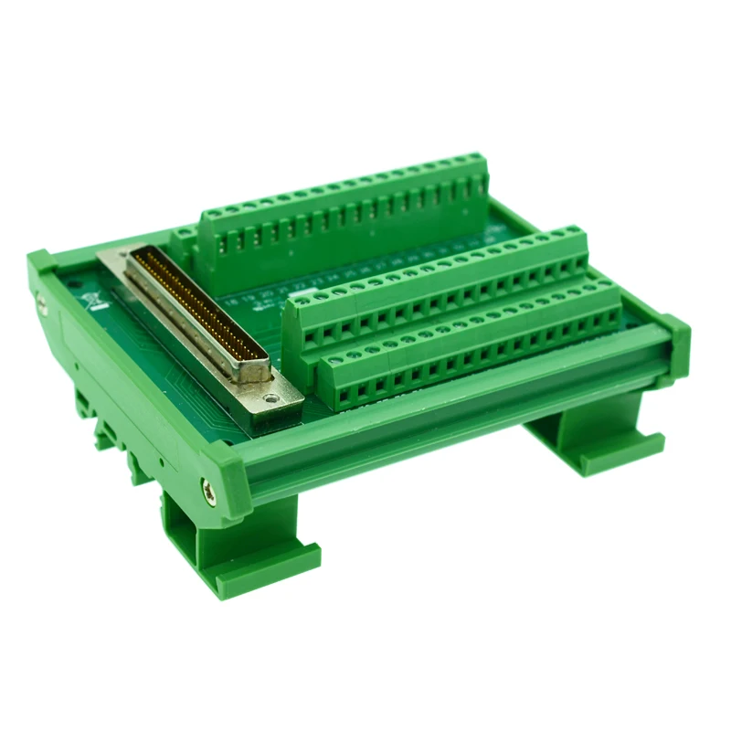68-pin 0,0" Мини D лента/MDR Женская Breakout плата, SCSI68, клеммный модуль, SCSI Женский к клеммному блоку