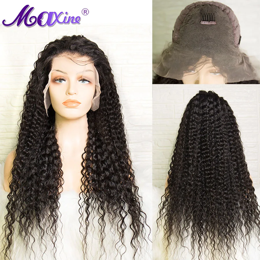Монгольский прозрачным кружевом парики для черный Для женщин человеческих волос