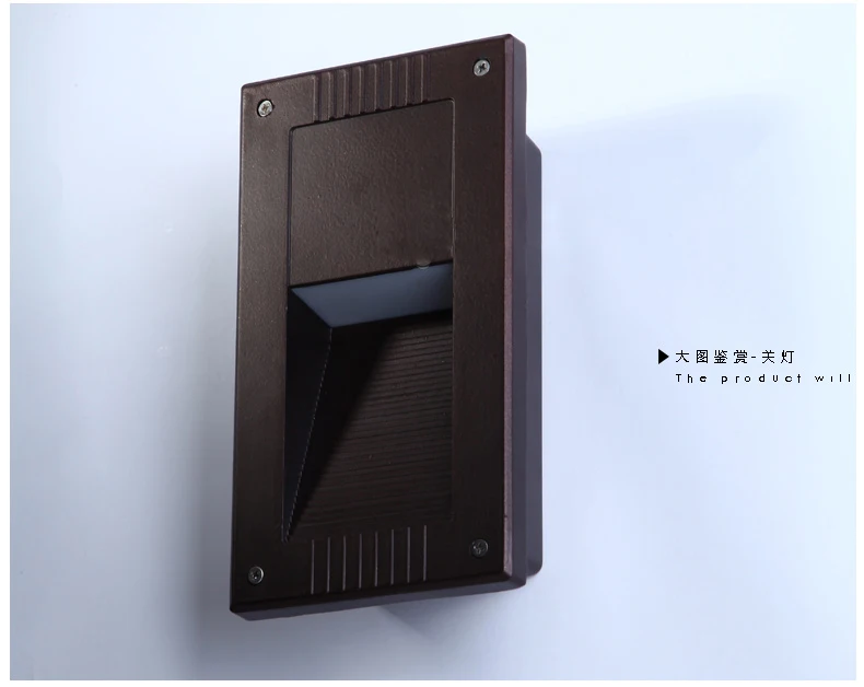 Светодиодный встраиваемый настенный светильник на открытом воздухе