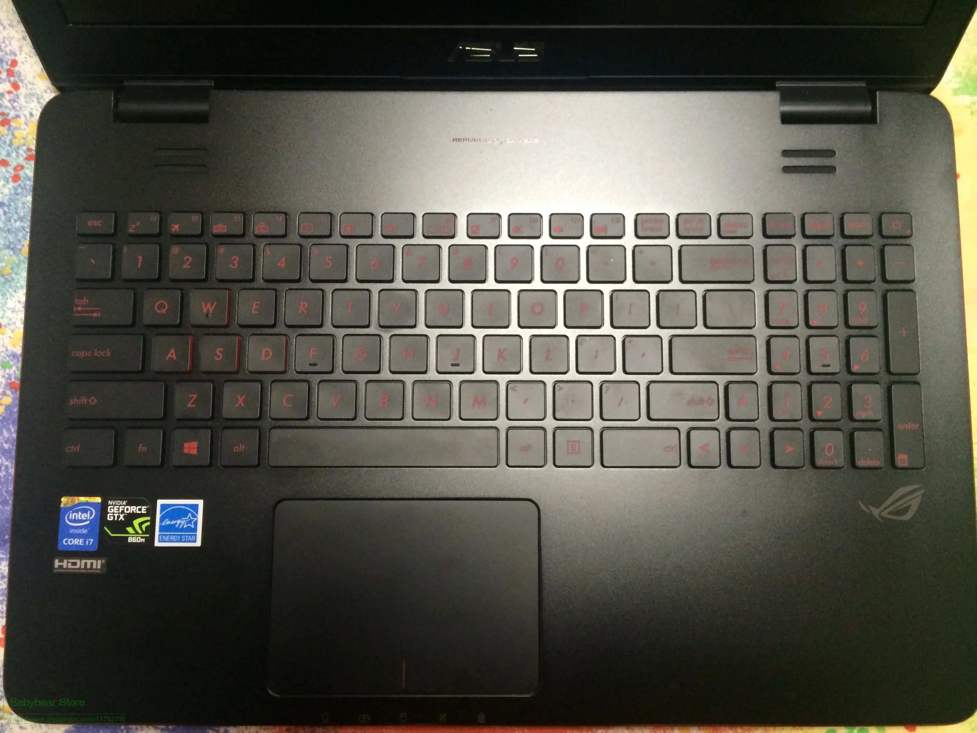 17 дюймов силиконовая клавиатура для ноутбука, чехол для Asus ROG GL752VW GL752 gl551 GL551JM gl552vw GL552
