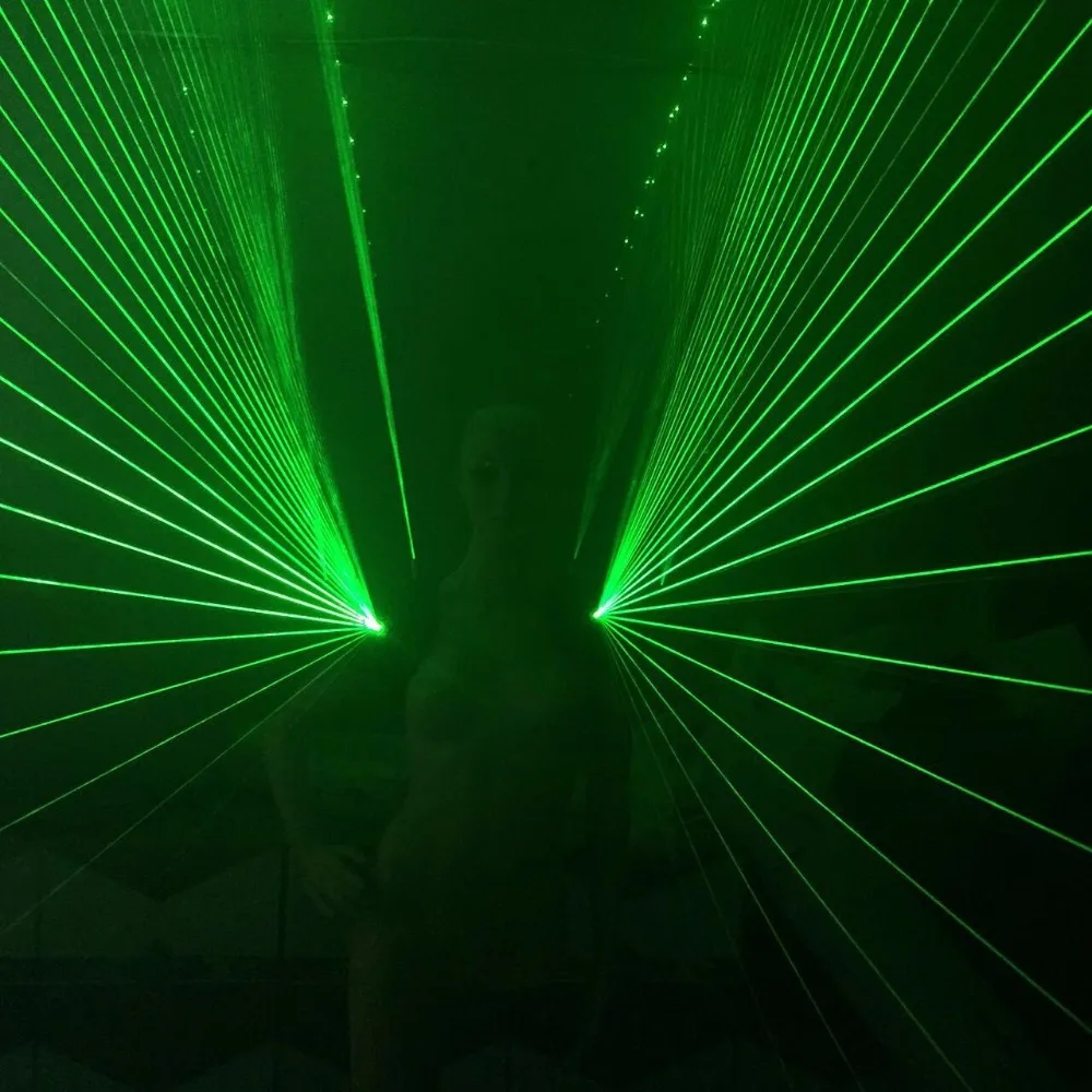 Новый дизайн зеленый жилет на плечо Laserman светящийся Зеленая лазерная Мужская
