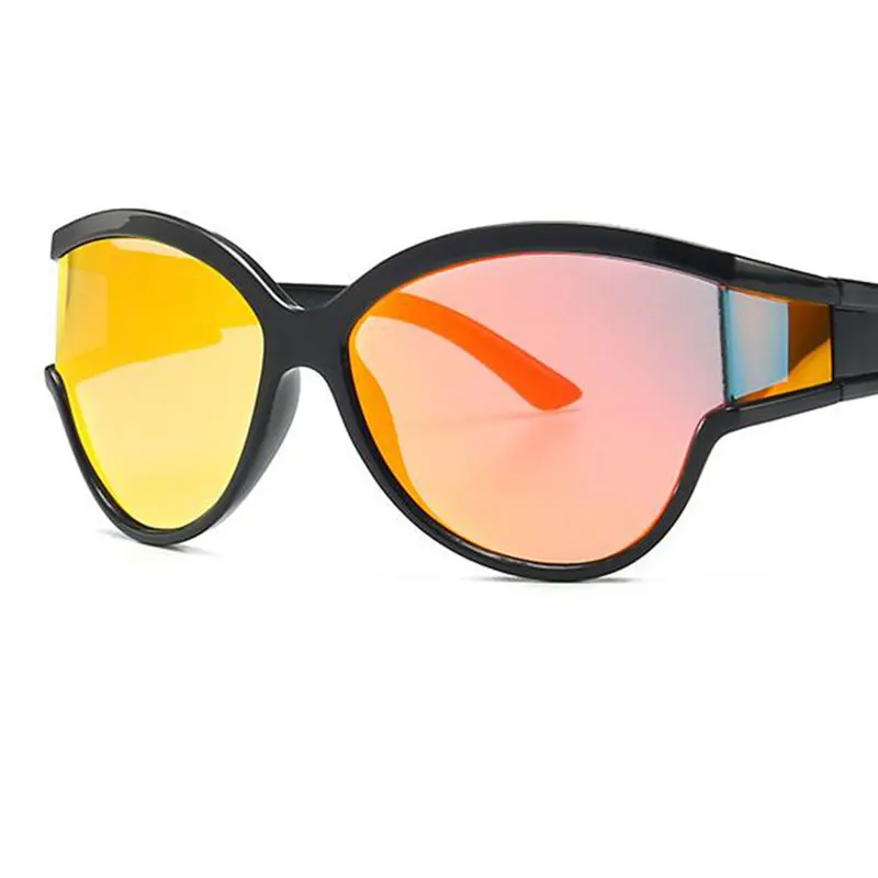 Большие черные солнцезащитные очки кошачий глаз роскошные оттенки Женские