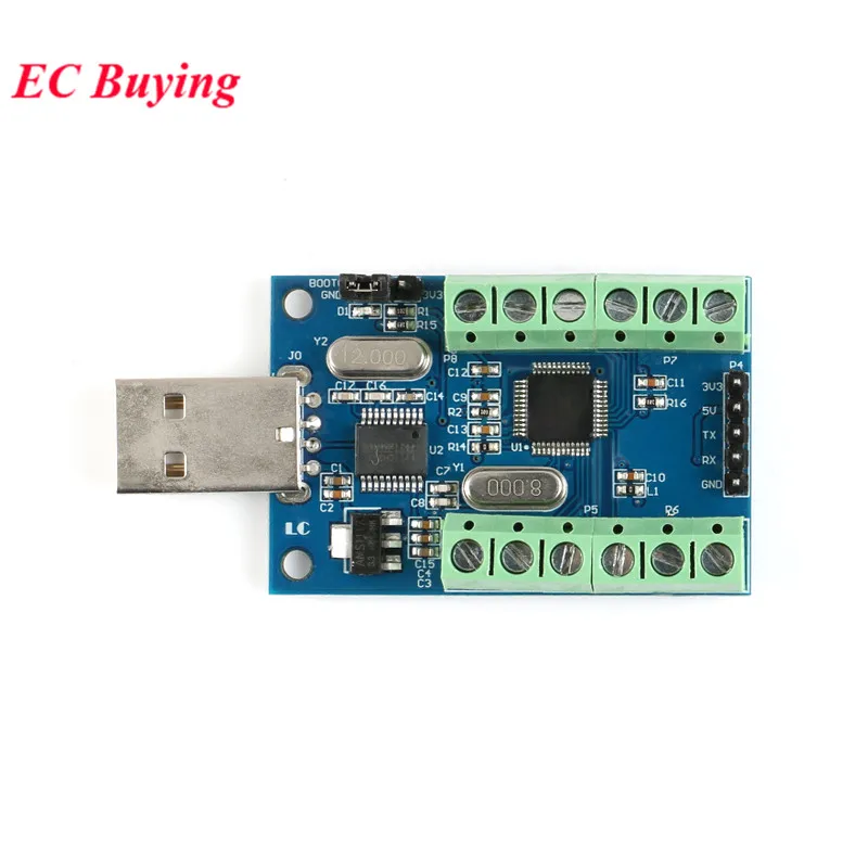 USB 10-канальный 12Bit модуль АЦП AD Модуль сбора данных образец рекламы сбора данных STM32 UART один Порты и разъёмы Вход STM32F103C8T6
