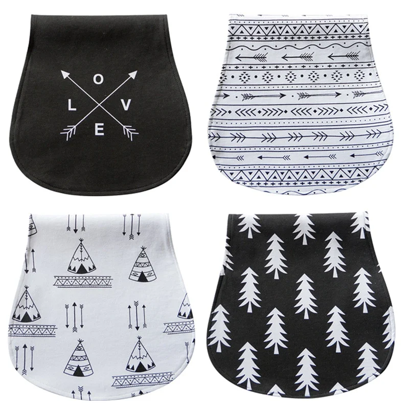 Водоотталкивающий слюнявчик 4 шт из органического детский хлопковый Слюнявчик |