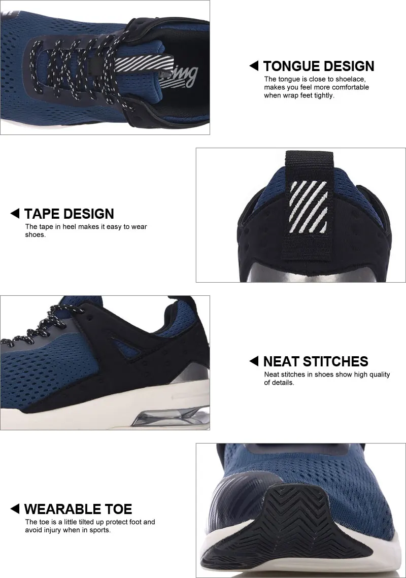 Li-Ning/Мужская обувь на воздушной подушке; дышащие кроссовки для отдыха; спортивная обувь с подкладкой; GLKM093 YXB090