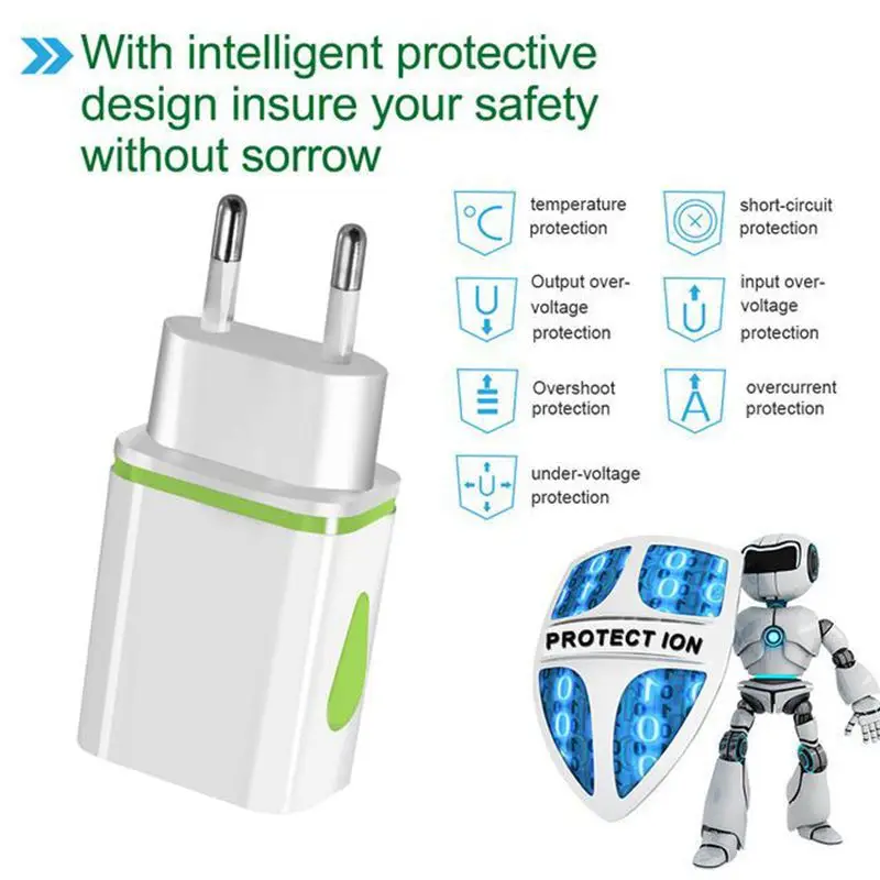 Olaf USB зарядное устройство 5 в 2 А настенный адаптер питания EU для iPhone Xiaomi Mi 9 Samsung Huawei
