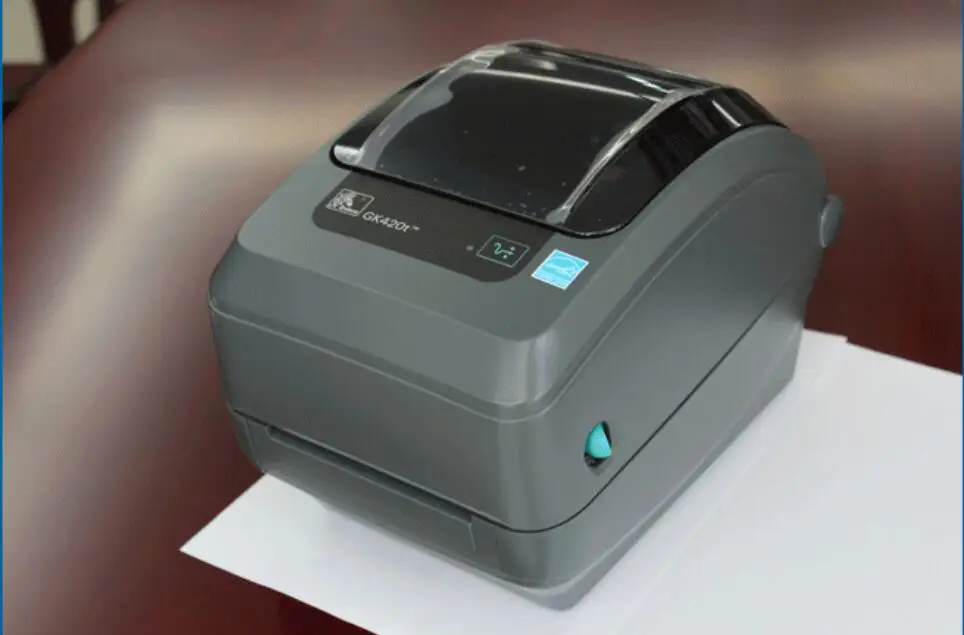 Новый оригинальный семейный принтер штрих кодов zebra GX420T для печати этикеток 203