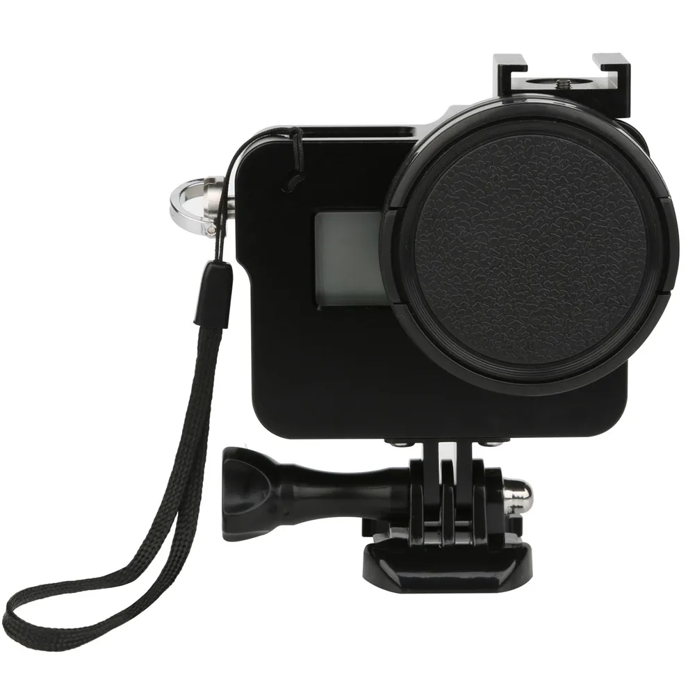 Защитный чехол из алюминиевого сплава для GoPro HERO 5 черный камеры с креплением на 52