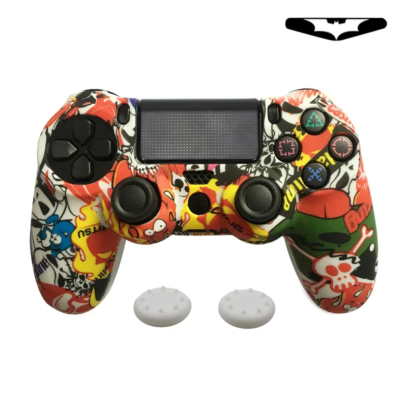 Силиконовый защитный чехол для PS4 Контроллер sony Pro тонкий мягкий силиконовый чехол для Dualshock 4 геймпад со светодиодным светильник - Цвет: Bomb