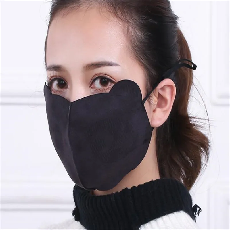 

10pcs/Pack pink mask anti-dust masks Ladies adult deerskin winter warm dust-proof breathable masks face mask cloth