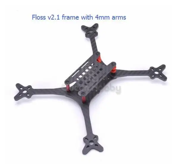 Нить V2.1 5 дюймов 215 мм FPV Гоночная рама с 4 мм/5 мм рукоятками для камеры Runcam Micro Swift 600tvl - Цвет: frame with 4mm arms