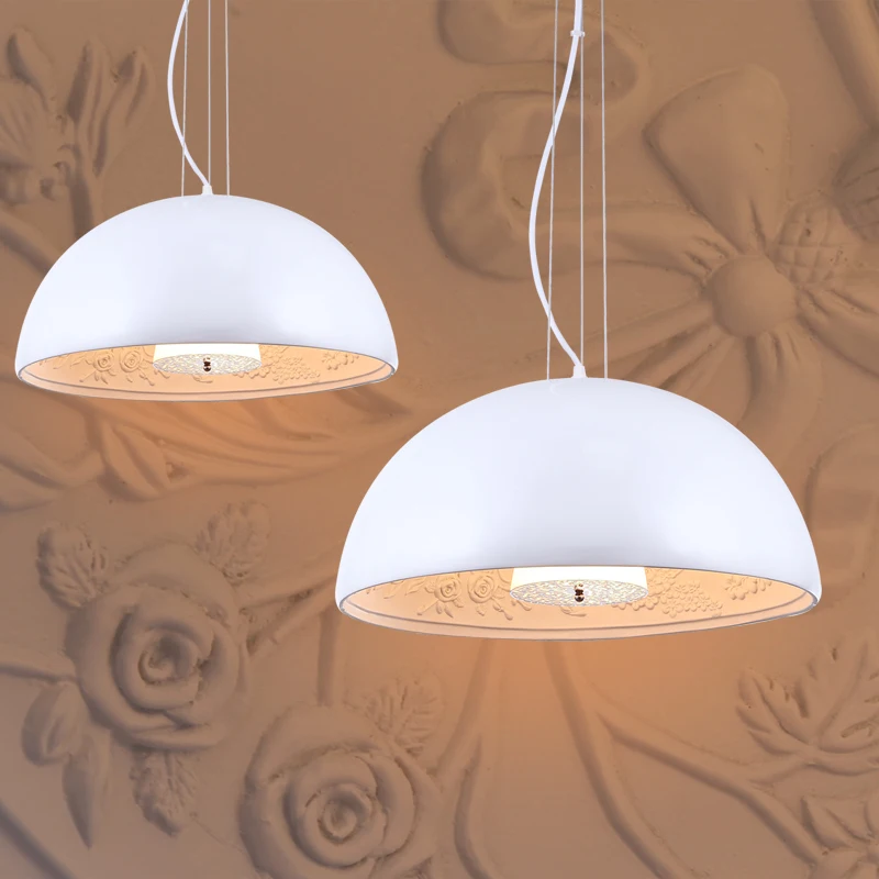 40/60 см современная люстра для сада Подвесная лампа блеск белый/черный подвесной