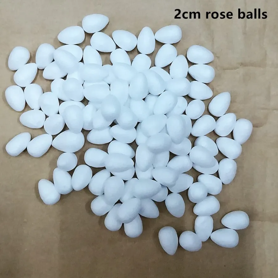 2cm 160pcs 20~ 160 шт. 2/3/4/5,5 см белый капли воды моделирование пена бутон розы для нейлон чулок цветочные аксессуары вспененный пенополистирол шарики - Цвет: 2cm 160pcs