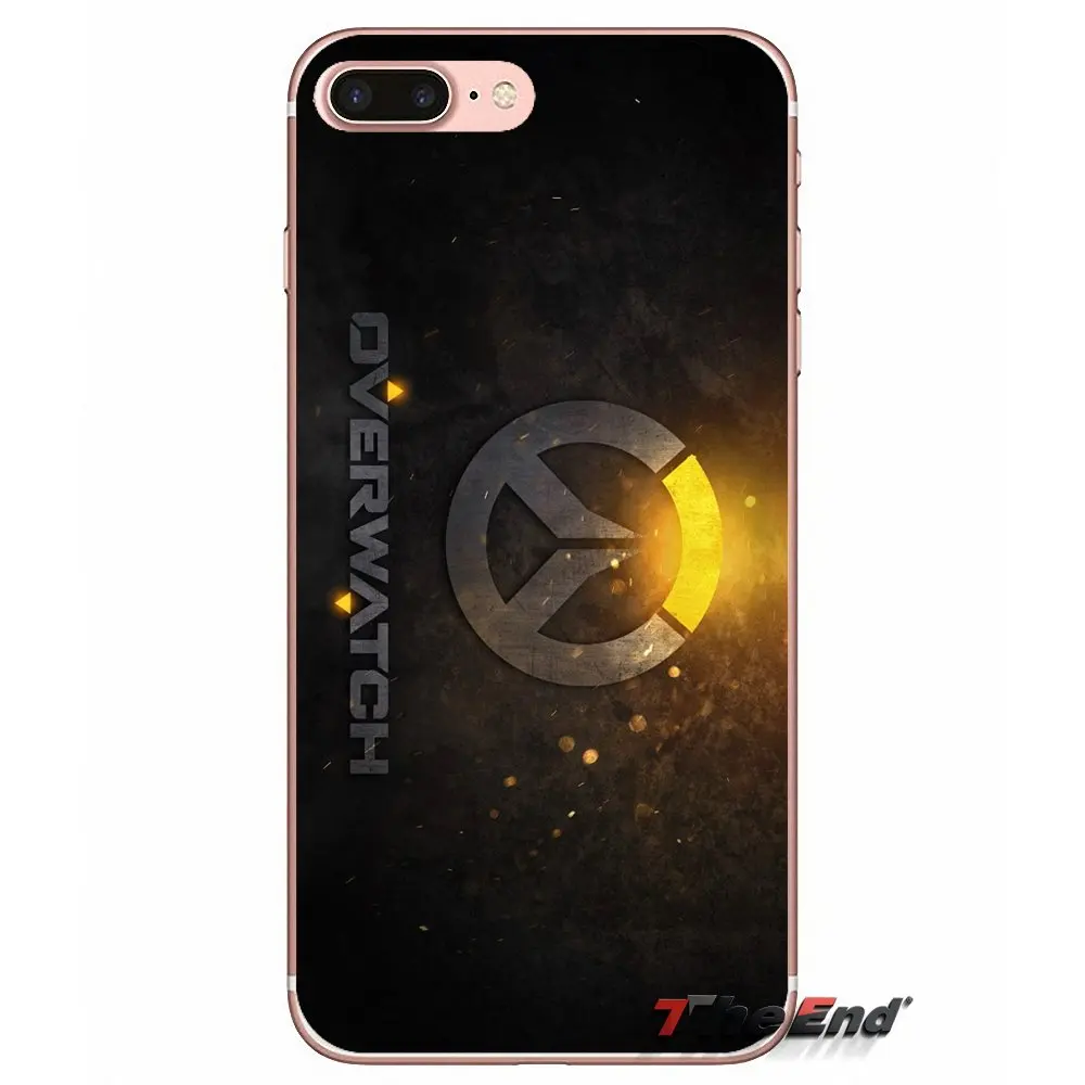 OW логотип Overwatch игра для iPhone X 4 4S 5 5S 5C SE 6 6S 7 8 Plus Samsung Galaxy J1 J3 J5 J7 A3 A5 2016 2017 силиконовый