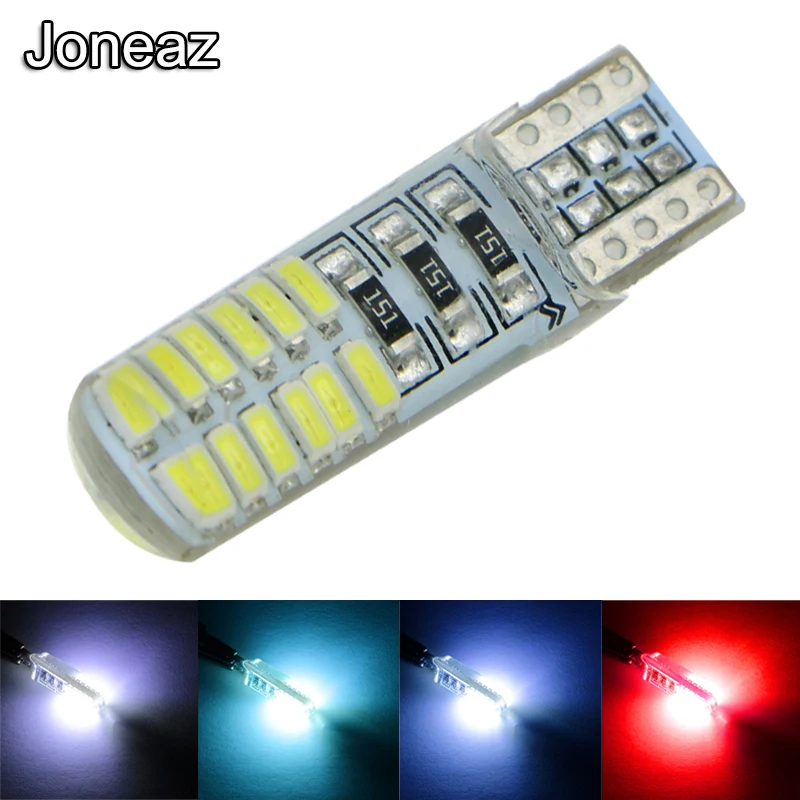 Фото Joneaz 20x Автомобильные светодиодные лампы T10 без ошибок W5W 194 168 лампочка постоянного Joneaz 20x Автомобильные светодиодные лампы T10 без ошибок W5W 194 168 лампочка постоянного